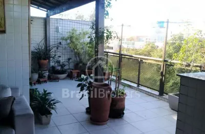 Cobertura à venda com 189,00m² e 3 quartos em recreio dos bandeirantes, rio de janeiro - rj