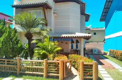 Casa duplex em condomínio fechado com 4/4 + suíte com closet em stella maris