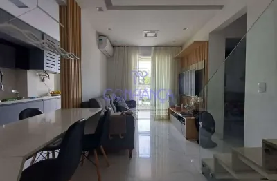 Cobertura com 3 dormitórios à venda, 125 m² por r$ 750.000,00 - campo grande - rio de janeiro/rj