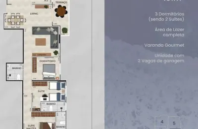 Apartamento com 3 quartos à venda na Praça Padre José de Anchieta, 577, Guilhermina, Praia Grande