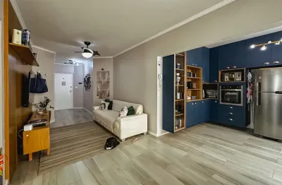 Apartamento 2 quartos  com vista para o mar na ponta da praia em santos