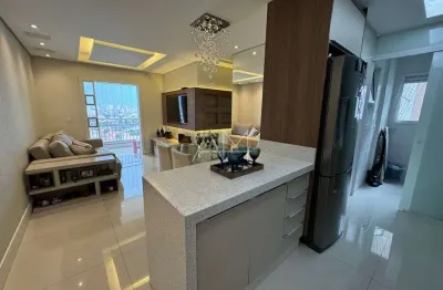 Apartamento 80m, 2 quartos, suíte, closet e 2 vagas centro sbc