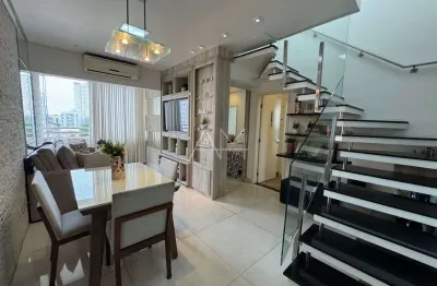 Cobertura 120m, 3 suítes, closet, churrasqueira, jacuzzi e 2 vagas centro sbc