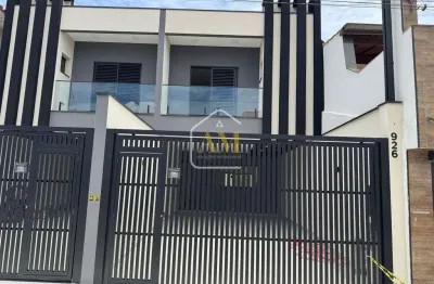 Sobrado novo 180m, 3 suítes, churrasqueira e 4 vagas bairro assunção