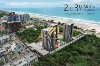 Vog amado, apartamento 3 quartos, 1 suíte com varanda em ilhéus, na praia dos milionários! total infraestrutura de lazer em frente ao mar! incrível