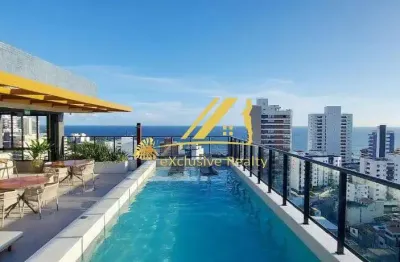 Blue barra, quarto e sala pronto para morar! 29m2, vaga de garagem! prédio boutique com total infraestrutura de lazer! perto da praia, shopping barra