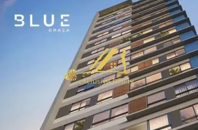 Blue graça, apartamento 2 suítes de alto padrão. lançamento, no melhor local da graça! rooftop com toda infraestrutura de lazer! conheça o decorado!