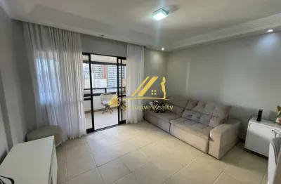 Apartamento super charmoso e agradável, 3 quartos, 2 suítes, com varanda e dependência completa. 107m2. nascente. mansão rive gauche. 2 vagas de garag