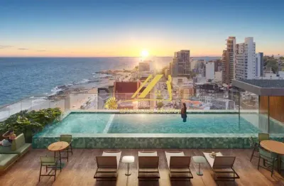Zai barra, quarto e sala no coração da barra. 35,20m2 a 300m da praia, 200m do shopping barra. rooftop com toda infra de lazer! modernidade e luxo!