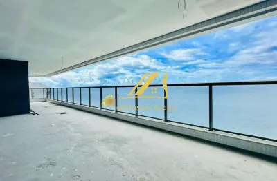Apartamento 4 suítes com lavabo, varanda gourmet e varanda de apoio em ondina. undae ocean. 303m2, andar alto, com vista mar. 4 vagas. total infra