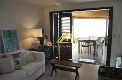 Village duplex 3 suítes mobiliado, com lavabo, dependência completa em itacimirim. 120m2. beira mar. condomínio itacim 23. 2 vagas de garagem.