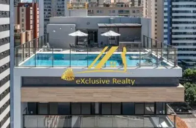 House Pituba: quarto e sala com varanda, 31m2,  mobiliado.  Um verdadeiro charme e muito conforto. 1 vaga de garagem rotativa. A 650m da Praia.Conheça