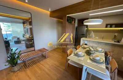 Ancoratto jaguaribe. apartamento 2 quartos, 1 suíte com varanda, 66m2. pronto para morar! 1 vaga de garagem. total infra de lazer. visite decorado