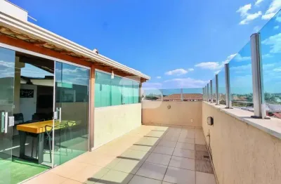 Cobertura com 3 quartos à venda na fernando ferrari, 1, chácara planalto, contagem por r$ 539.900