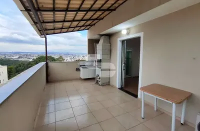 Cobertura com 2 quartos à venda na rua sete, 01, chácara novo horizonte, contagem por r$ 350.000