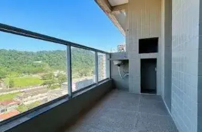 Apartamento em praia grande 2 dormitórios sendo 1 suíte, varanda, canto do forte