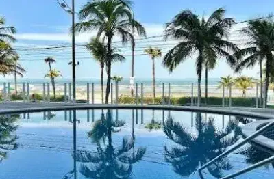 Apartamento com vista mar, 1 quarto sendo suíte, 53m² praia grande