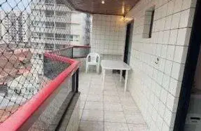 Apartamento de 1 quarto amplo, sacada, 1 vaga em praia grande, 73m²