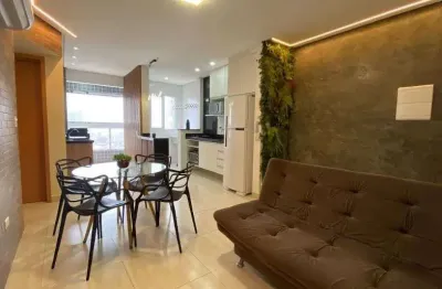 Apartamento 1 dormitório em maracanã praia grande , vista mar, 1 vaga, 46m²