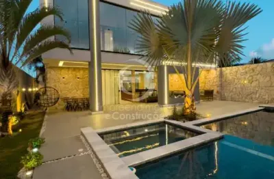 Imóvel à venda: casa de luxo no centro de barra do jacuípe-ba com 5 quartos, 3 suítes e 350m² de área. venha conferir!