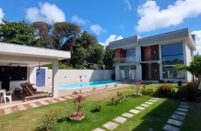 Casa espetacular com 5 quartos e 5 suítes na Barra do Jacuípe, 250m² de área!