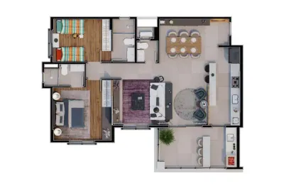 Cobertura à venda em campinas, parque da hípica, com 3 quartos, com 165.8 m²
