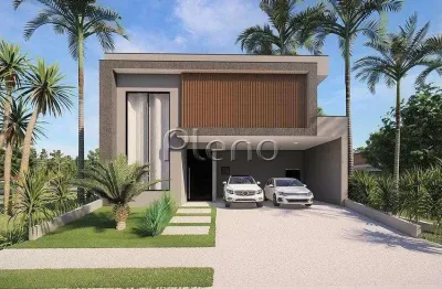 Sobrado à venda em paulínia, parque brasil 500, com 4 suítes, com 346 m², santorini residencial club