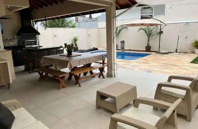 Sobrado à venda em paulínia, residencial terras do fontánario, com 3 suítes, com 230 m²