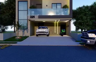 Sobrado à venda em paulínia, vila monte alegre, com 3 suítes, com 193 m²