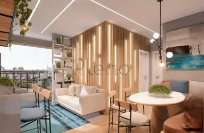 Apartamento à venda em campinas, parque rural fazenda santa cândida, com 2 quartos, com 53 m²