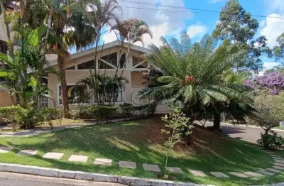 Sobrado para alugar em valinhos, condominio residencial portal do quiririm, com 3 suítes, com 400 m²