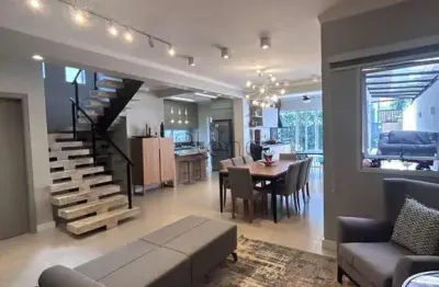Sobrado à venda em vinhedo, bosque, com 3 suítes, com 250 m², condomínio reserva da mata - vinhedo