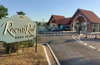 Terreno à venda em paulínia, parque brasil 500, com 300 m², reserva real home resort
