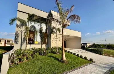 Casa à venda em paulínia, parque brasil 500, com 3 suítes, com 208 m², santorini residencial club