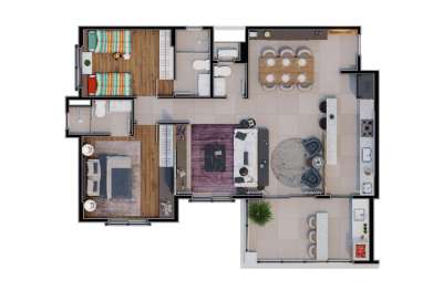 Apartamento à venda em campinas, parque da hípica, com 3 quartos, com 91.3 m²