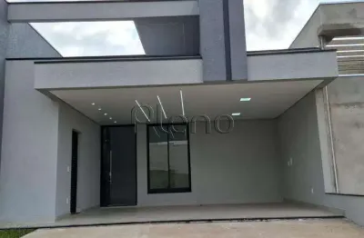Casa à venda em indaiatuba, loteamento park gran reserve, com 3 suítes, com 135 m²