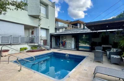 Sobrado à venda em campinas, jardim atibaia (sousas), com 4 quartos, com 404 m², jardim botânico