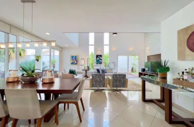 Casa à venda em campinas, alphaville dom pedro, com 4 suítes, com 330 m²