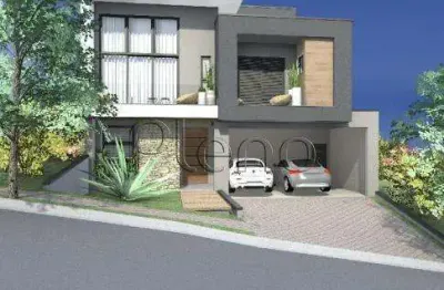 Sobrado à venda em valinhos, bosque dos eucaliptos, com 3 suítes, com 279 m²