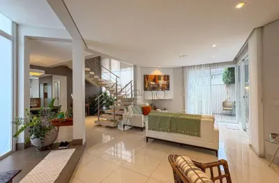 Sobrado para alugar em campinas, swiss park, com 3 suítes, com 284 m²