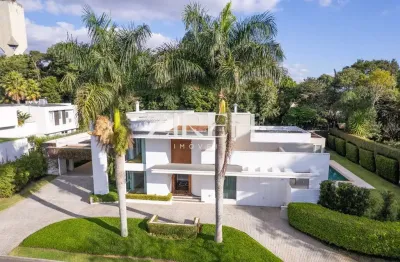 Casa em condomínio fechado com 5 quartos à venda na rua eduardo sprada, 4831, campo comprido, curitiba por r$ 12.800.000