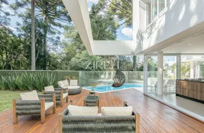 Casa em condomínio fechado com 4 quartos à venda na rua ari josé valle, 1200, santa felicidade, curitiba por r$ 5.950.000