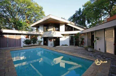 Sobrado com 4 dormitórios para alugar, 453 m² por r$ 32.000/mês - alto de pinheiros - são paulo/sp