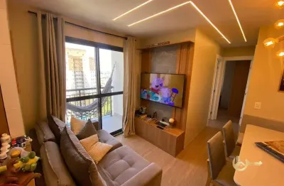 Apartamento com 2 dormitórios para alugar, 46 m² por r$ 3.400/mês - jardim marajoara - são paulo/sp