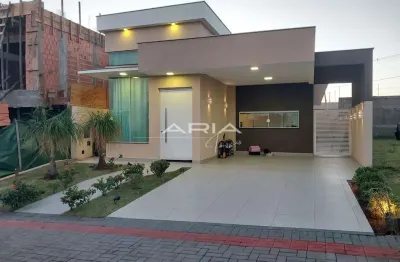 Casa mobiliada para locação no condomínio tauá araçari, londrina - pr