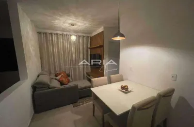 Apartamento mobiliado à venda no villagio harmonia, v. girassol, araraquara - sp