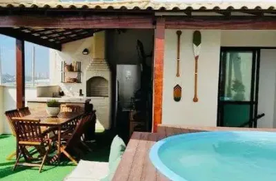 Vendo cobertura duplex de 157m² , 3 quartos c/suite, na rua aroazes, reformada com piscina raridade!