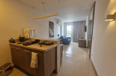 Grand midas flat 39m², mobiliado , 1 vaga ,  regiao da barra olímpica,  de frente a globo , o flat de maior sucesso da região