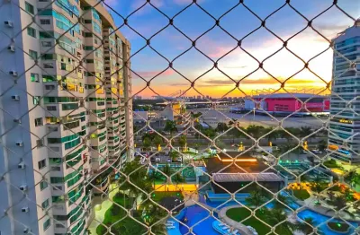 Alugo apartamento 3 quartos, 81m², 2 vagas no condomínio bora bora na av. abelardo bueno , barra olímpica  .