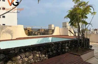 Cobertura para venda em guarujá, enseada, 4 dormitórios, 1 suíte, 3 banheiros, 1 vaga
